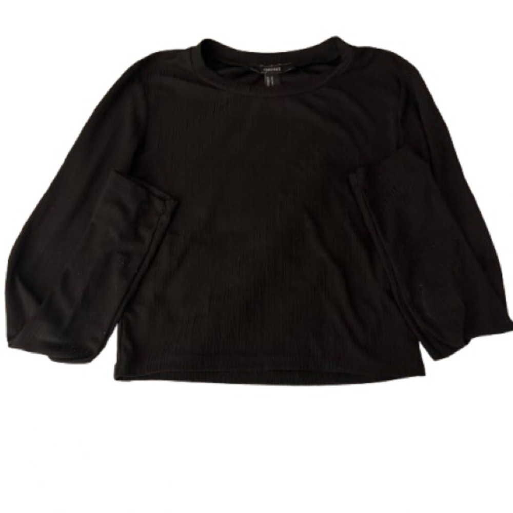 Forever 21 Black Long Sleeve Top